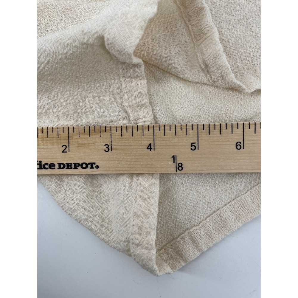 Oh My Gauze Shorts Romper Womens Small Cream Cotton Coastal Boho Cottagecore - Picture 9 of 11